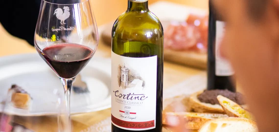 A glass of Cortine shared at the table
